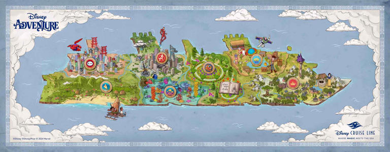 Disney Adventure map Disney
