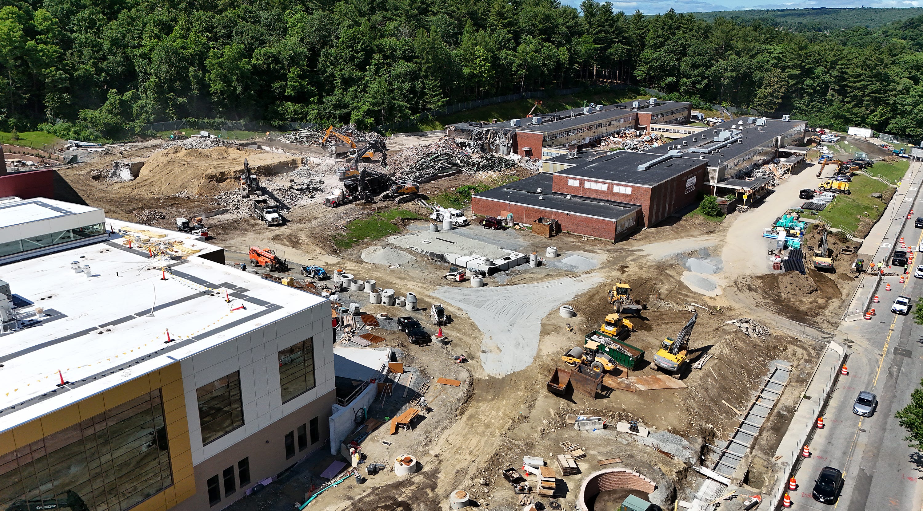 Asbestos Removal Part Of Demolition Work At Old Doherty High In Worcester