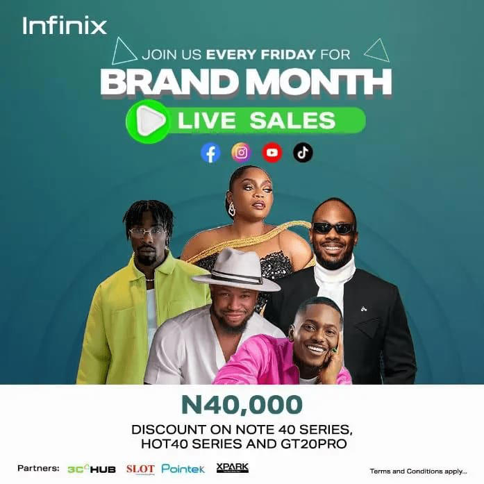 infinix nigeria celebrates 2024 brand month with exciting discounts, prizes