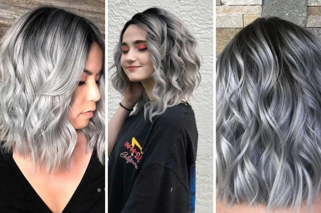 balayage gris en cabello oscuro; ¿qué colores me favorecen si soy morena clara?