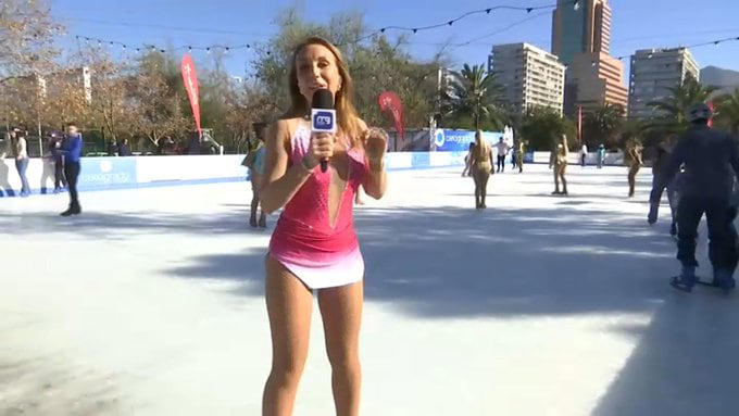 “va a derretir la pista”: karen doggenweiler se luce en pista de hielo con malla de patinaje artístico