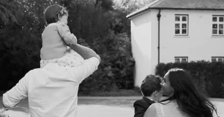 An image from Netflix's 2022 documentary, 'Harry & Meghan,' which shows brief glimpses of Prince Archie and Princess Lilibet Diana. NETFLIX