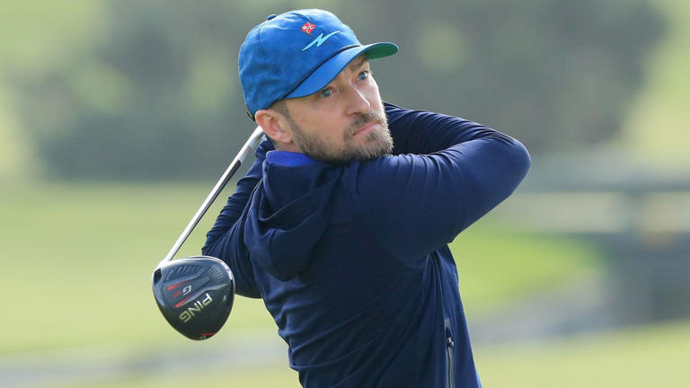 Justin Timberlake took part in the Alfred Dunhill Links championships at St Andrews in 2019