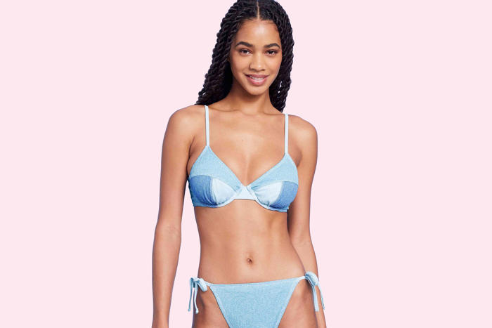 i finally bought a denim bikini from target, and it's quickly become my favorite swimsuit