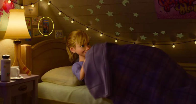 En el cuarto de Riley se aparece la primera referencia a otra película de Pixar. Foto: Disney Pixar