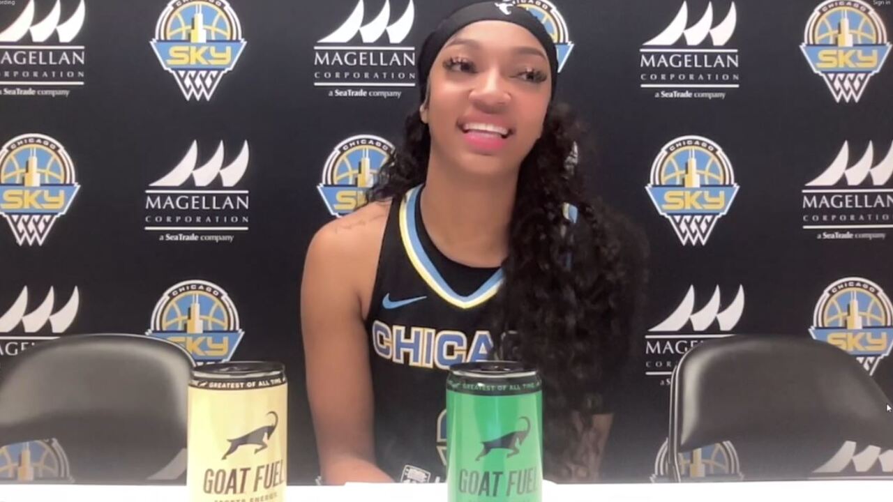 Angel Reese talks earning a WNBA All-Star nod after a win over Atlanta