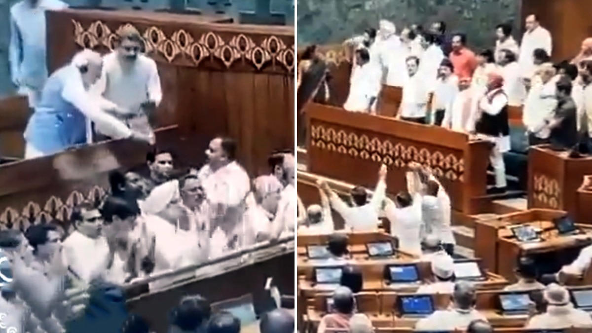 'who's the dictator?' bjp on rahul gandhi vs pm videos during lok sabha session