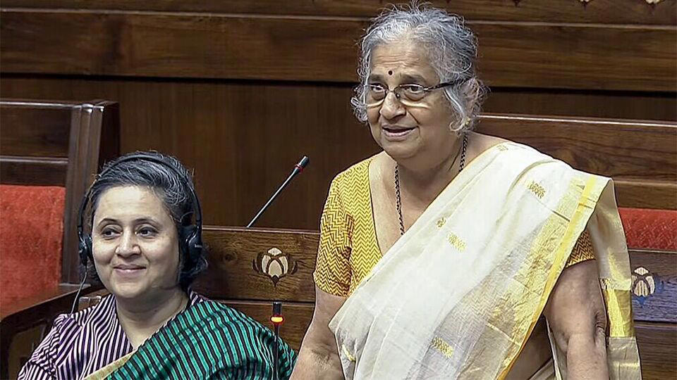 sudha murty's 1st speech in parliament: rajya sabha mp calls for govt-backed cervical cancer vaccine program | watch