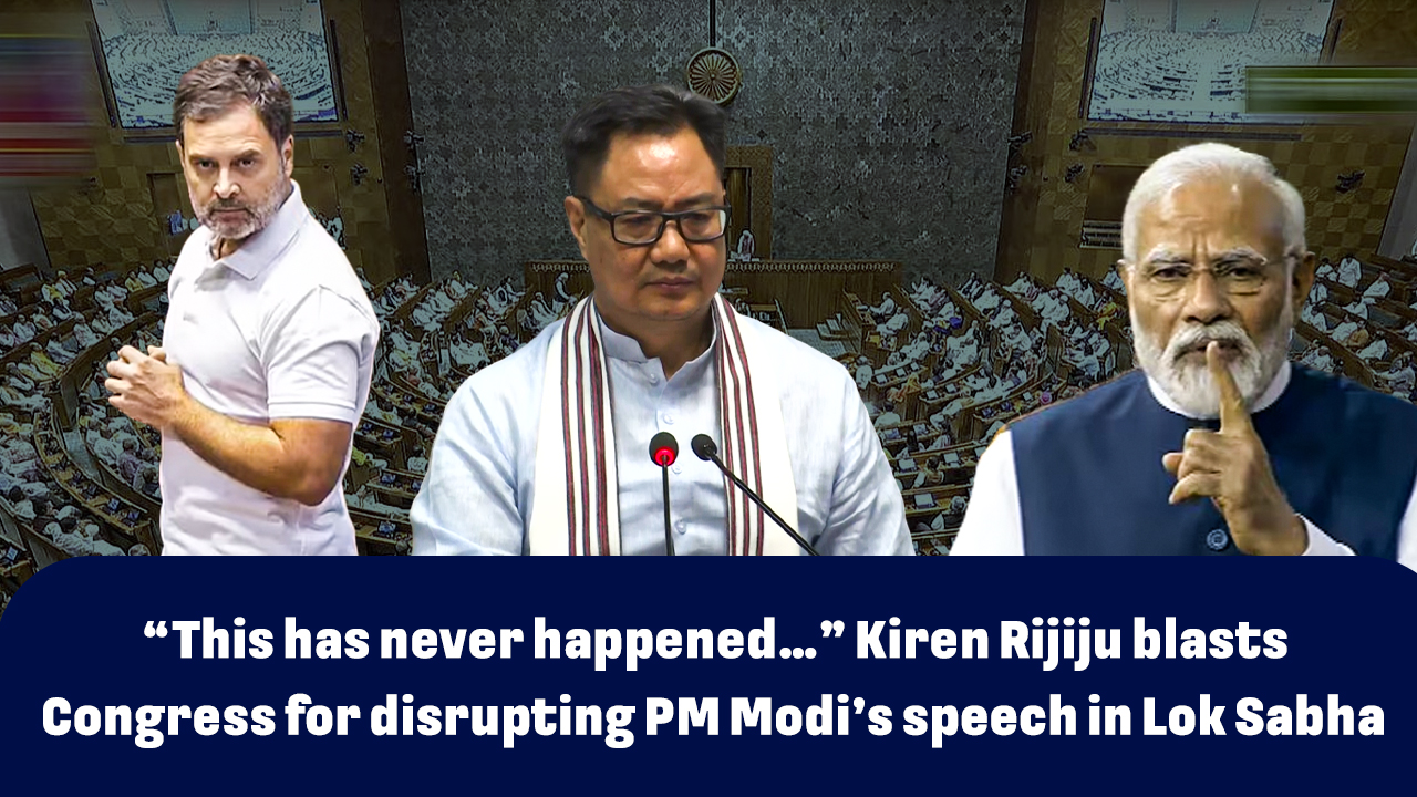 “This Has Never Happened…” Kiren Rijiju Blasts Congress For Disrupting ...