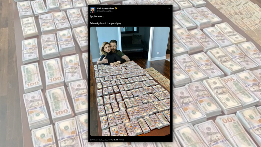 Fact Check: Zelesnkyy and Wife Were Allegedly Photographed with Bundles of Cash. Here