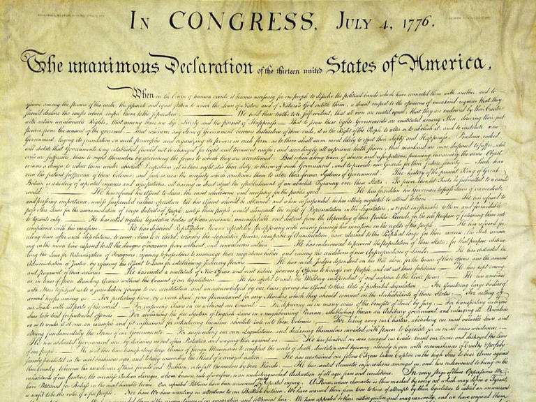 stone copy declaration of independence