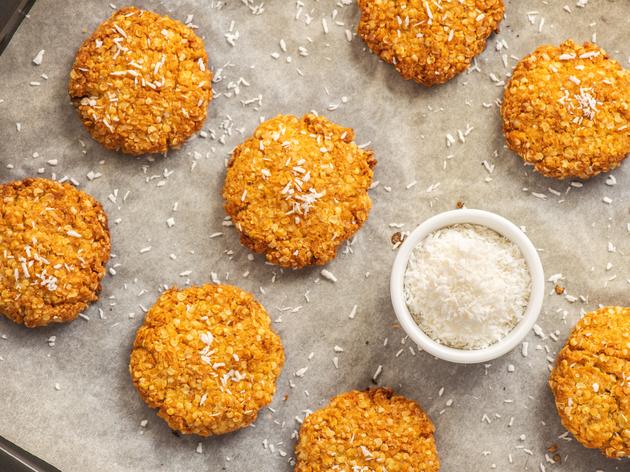 Backen ohne schlechtes Gewissen: Haferflocken-Kokos-Kekse ohne Mehl ...