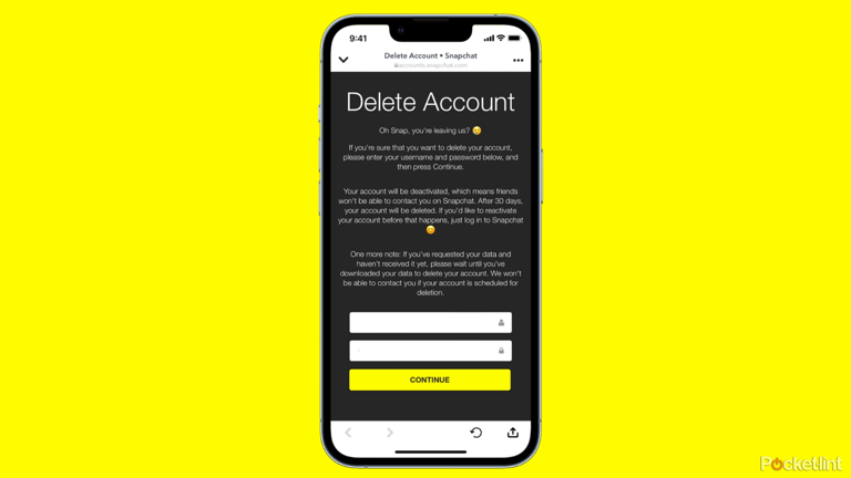 How to delete your Snapchat account