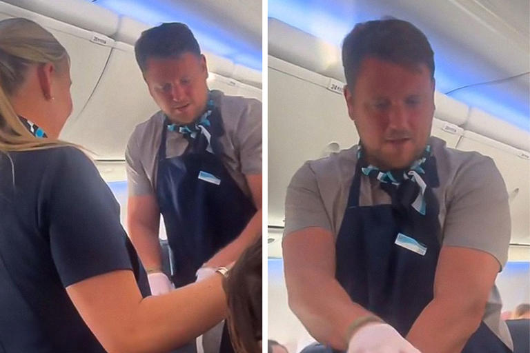 Passenger Stunned After Boyfriend Comes Back From The Bathroom As A Flight Attendant