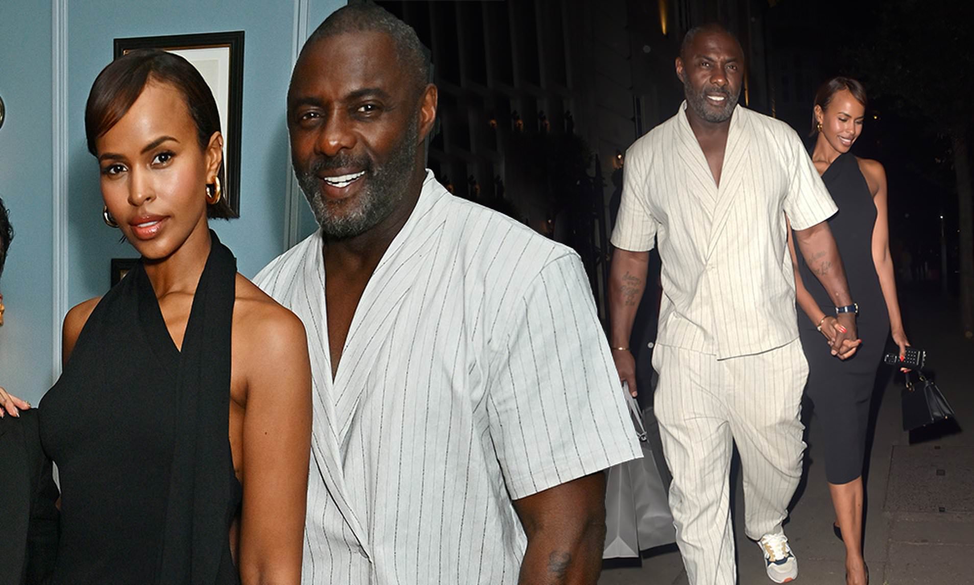 Idris Elba Cuts A Cool Figure In White As He Holds Hands With Glamorous ...