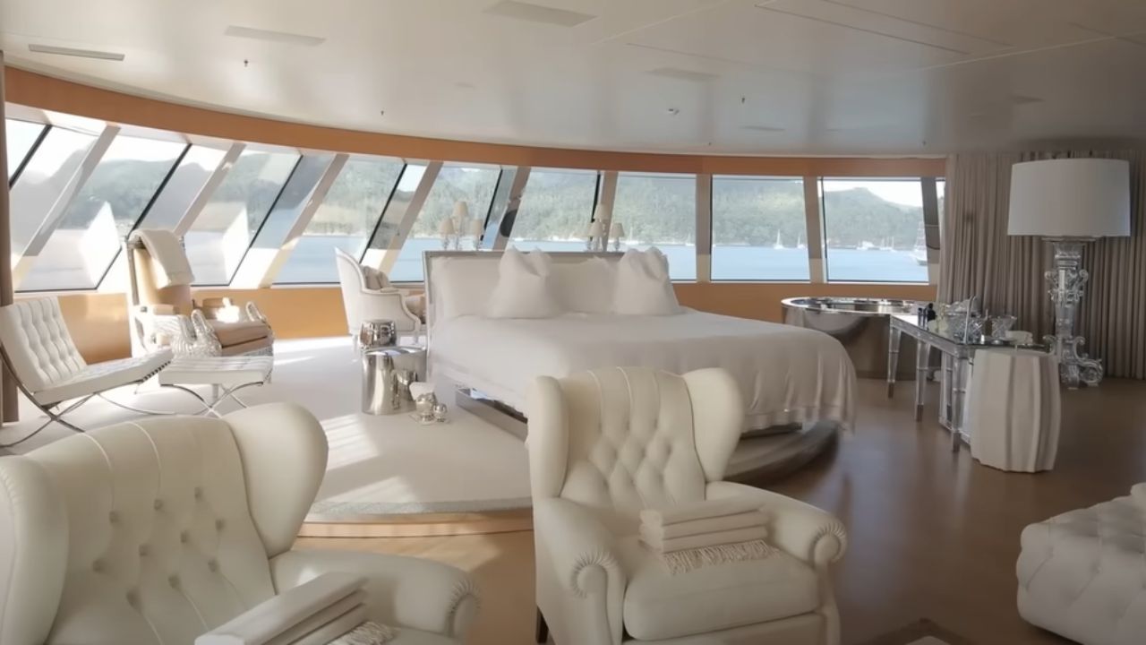 <p>The seven cabins this yacht offers can hold 14 guests, but the owner's cabin is the most spectacular. It needs a fingerprint to unlock, giving you more privacy than you might be comfortable with.</p>