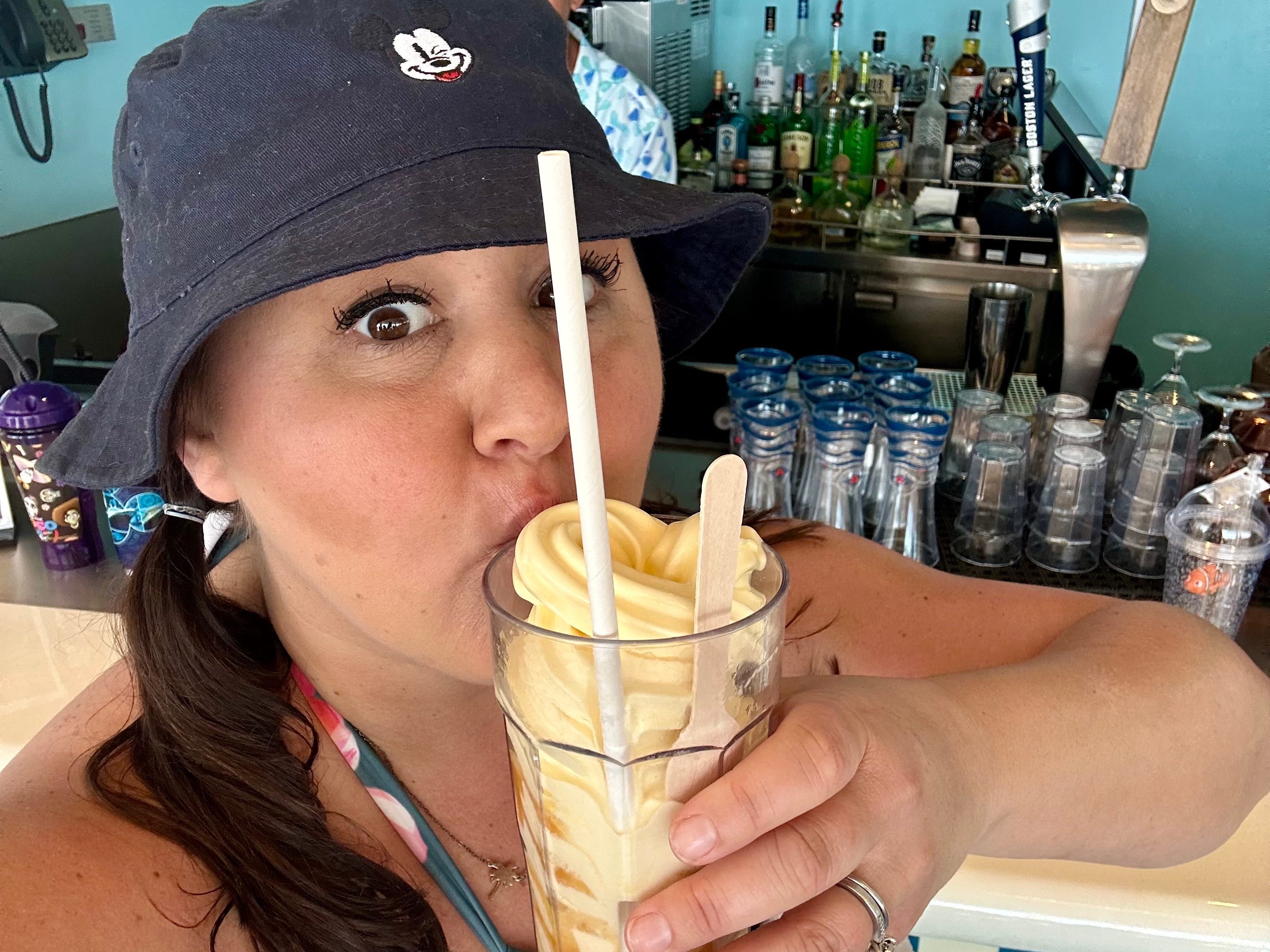 <p>While Disney doesn't offer a drink package that includes cocktails, the well-themed bars are worth the splurge. </p><p>From a <a href="https://www.businessinsider.com/star-wars-lounge-disney-wish-cruise-worth-it-review-photos-2022-7">Star Wars-themed watering hole</a> to a Peter Pan-themed speakeasy, I really enjoy the inventive cocktail programs and immersive settings. Each bar also has its own unique themed drinks, which keeps things exciting.</p><p>As a regular at Disney World, I was also surprised to find that drinks are much more affordable on a Disney Cruise, with prices consistent across the ships I've been on. </p><p>For example, my favorite Dole Whip spiked with rum was $9 on board, compared to the exact same version priced at $14 at <a href="https://www.businessinsider.com/best-and-worst-food-disney-world-this-year-2023">Disney World</a>.</p>