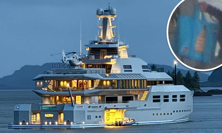 Tech billionaire's £250million superyacht arrives in Scots town