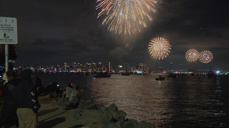 The Big Bay Boom fireworks show lights up San Diego’s sky on July 4, 2024.