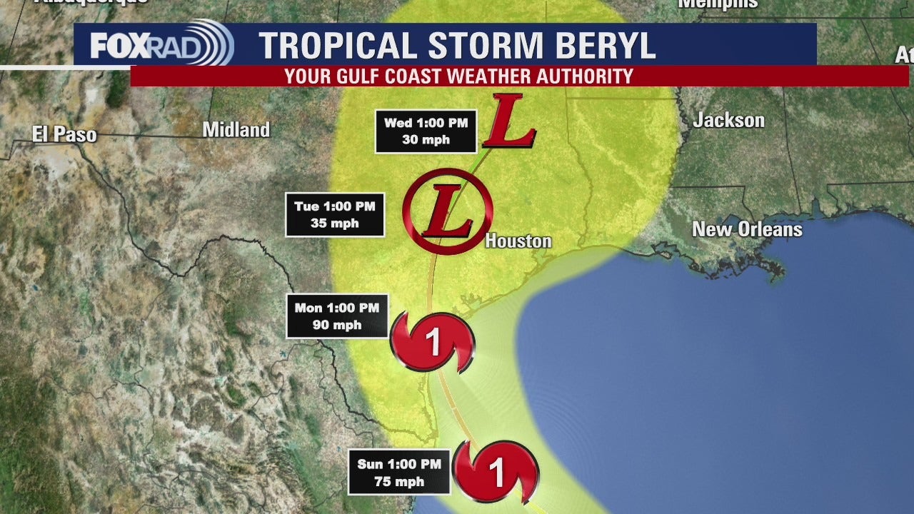 Tropical Storm Beryl Texas Impact: 81 Counties Added To Disaster ...