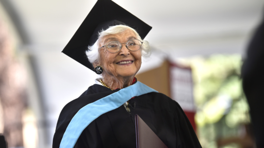 105-year-old woman graduates from Stanford University after 83-year hiatus<br><br>