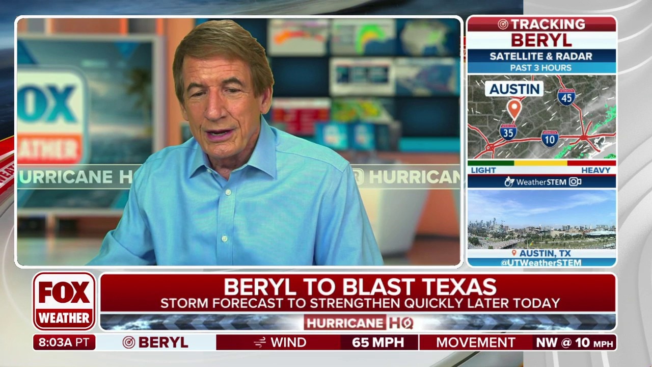 Bryan Norcross: Beryl Intensifying As It Nears Texas Gulf Coast