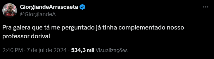 Meia do Flamengo, Arrascaeta explica polêmica com Dorival após Brasil x Uruguai