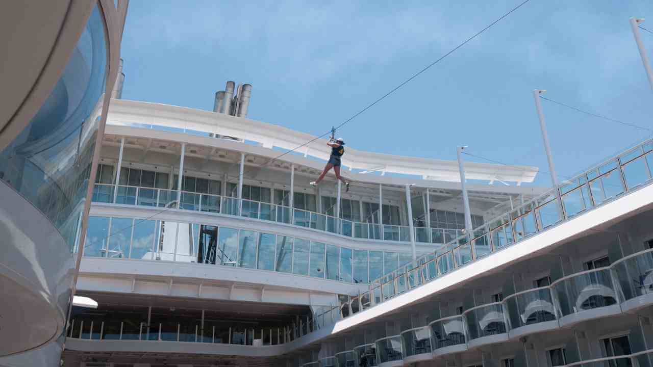 <p>Forget shuffleboard and deck chairs; these cruises offer the ultimate thrill: ziplining! Imagine soaring above the deck, feeling the ocean breeze in your hair as you race alongside your adventurers. With breathtaking ocean views and a severe rush of excitement, ziplining onboard takes your cruise experience to exhilarating new heights!</p>