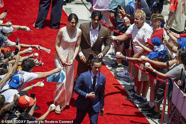 Shohei Ohtani hits the red carpet with wife Mamiko Tanaka as couple make  public appearance before MLB All-Star Game