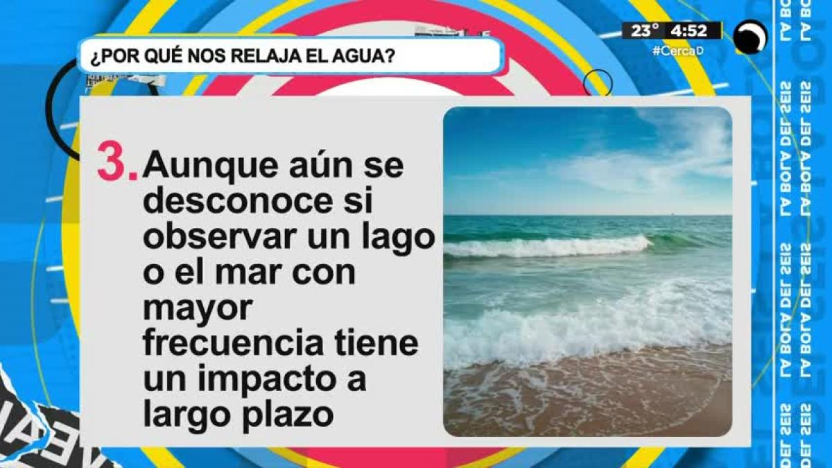 Según la ciencia por esto el agua relaja