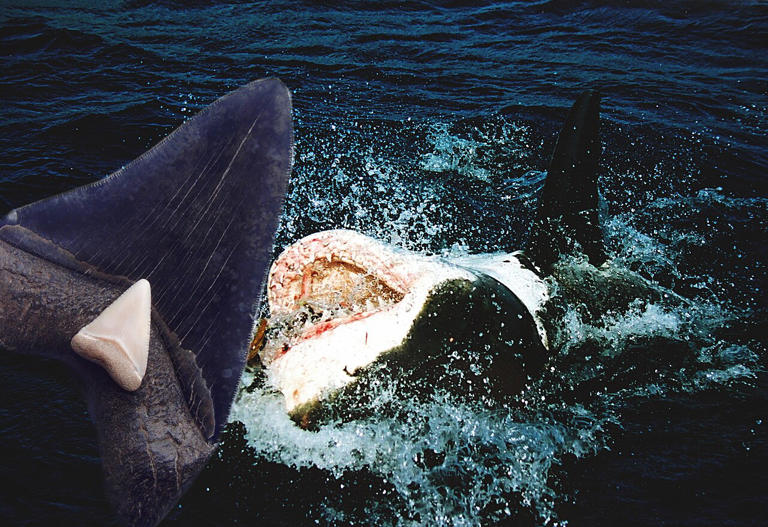 Megalodon Went Extinct Because of Great White Sharks