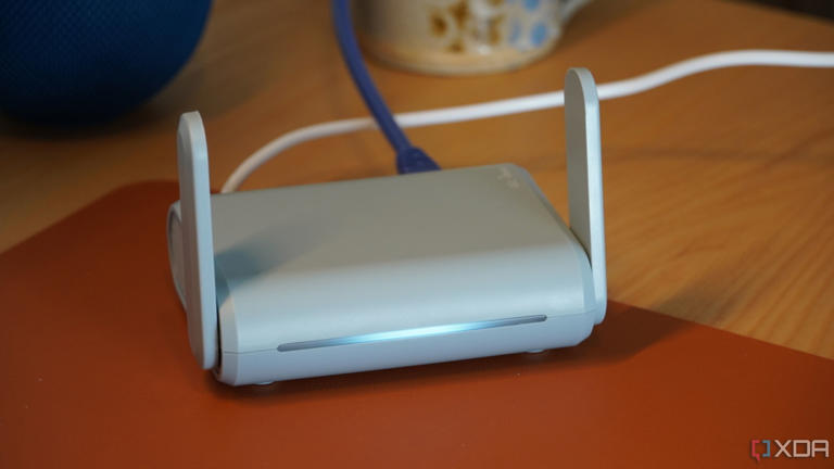 The Beryl router on a desk.