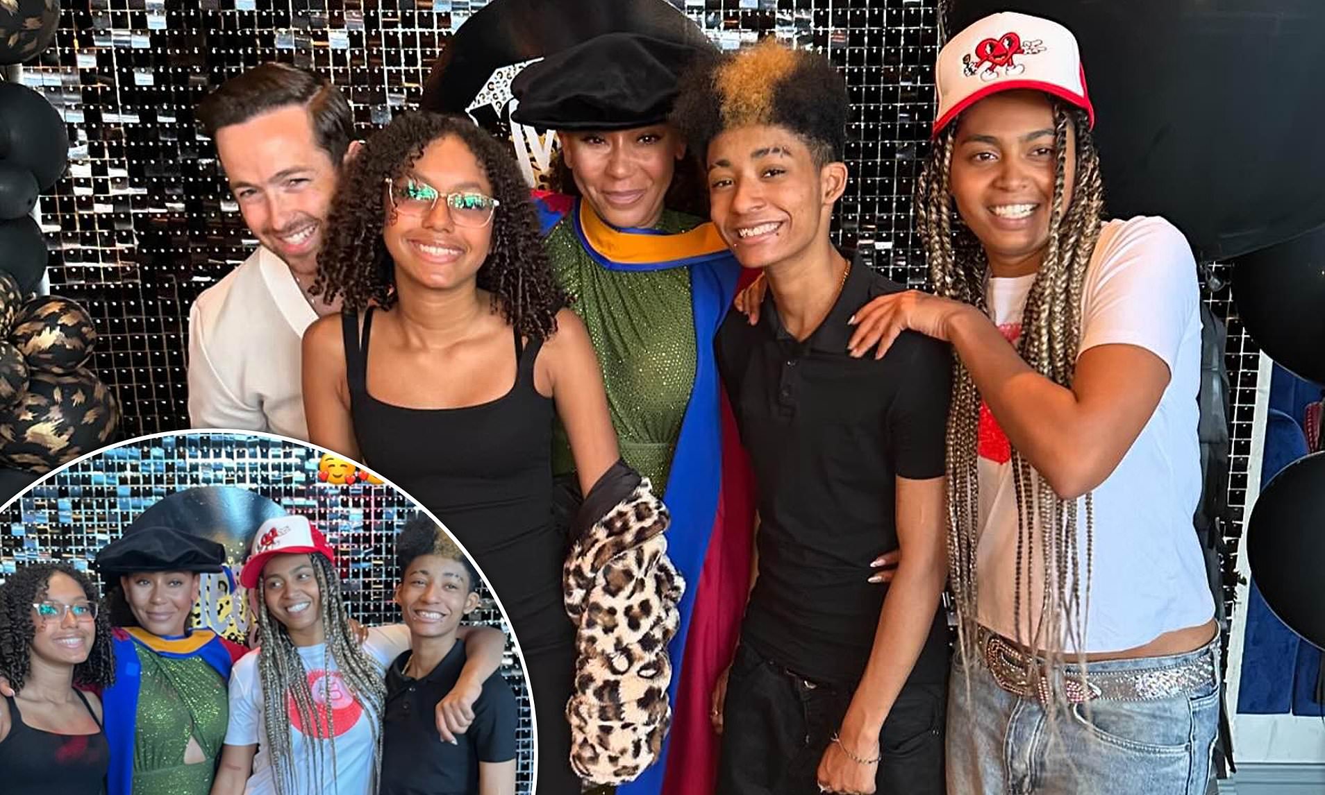 Mel B Shares Rare Snap With All Three Of Her Children As She Celebrates ...