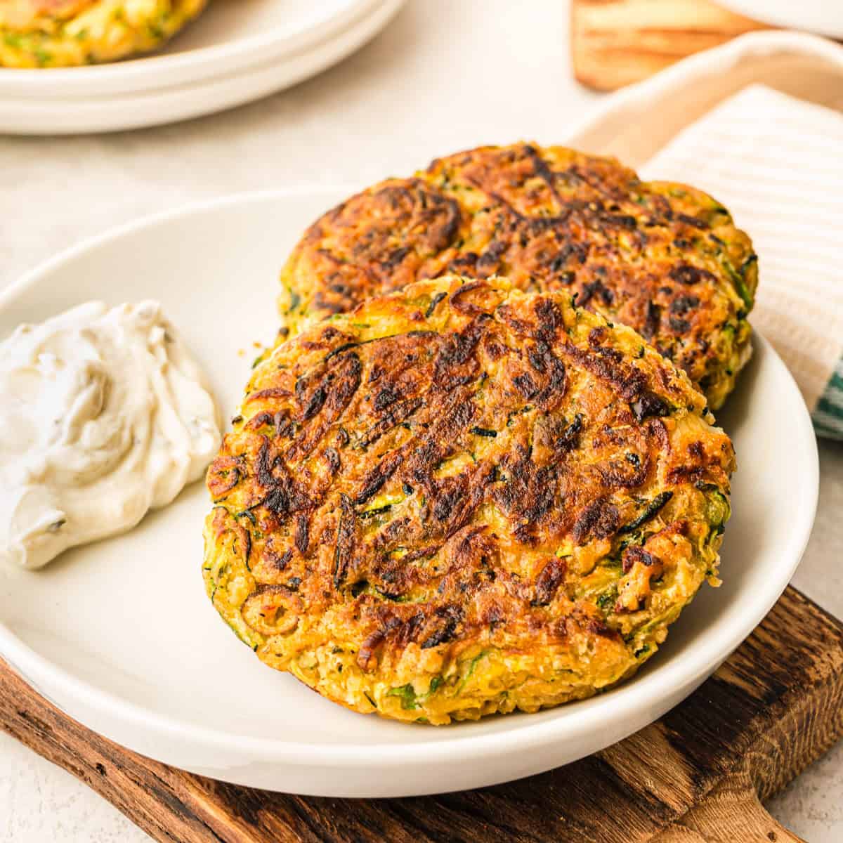 Saftige Zucchinipuffer - ohne Ei - einfach gemacht
