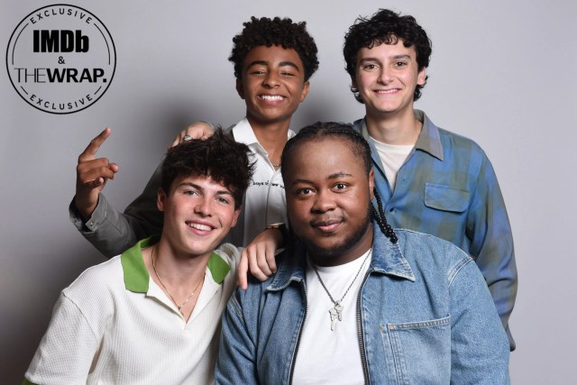 <p>(L-R) Brady Noon, Micah Abbey, Shamon Brown Jr. and Nicolas Cantu pose in the IMDboat Exclusive Portrait Studio at San Diego Comic-Con 2024 at The IMDb Yacht on July 25, 2024.</p>