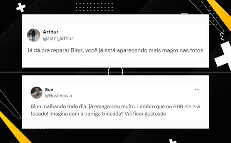 "Estou focado"; MC Binn perde 9kg após o BBB e faz desabafo