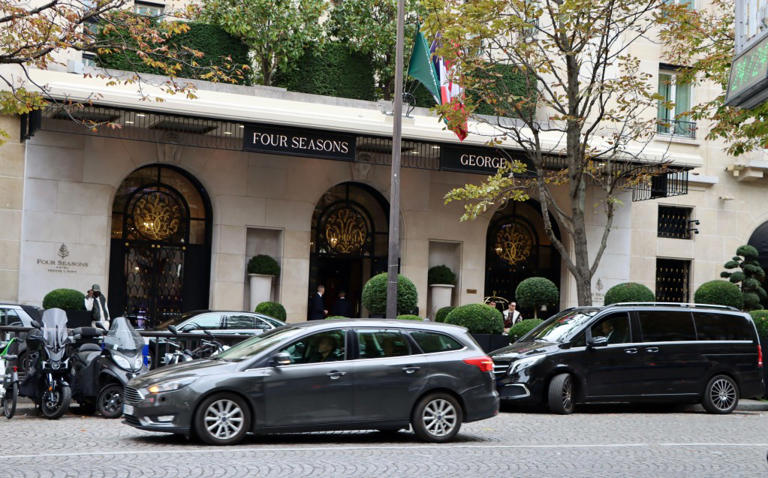 The Four Seasons George V, close to the Champs-Élysées, is popular with celebrities and senior executives. Alamy Stock Photo