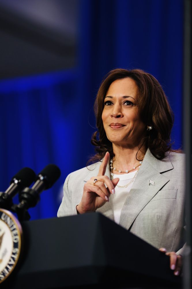 <p>Harris spoke in Florida on the day the state’s six-week abortion ban went into effect.</p>