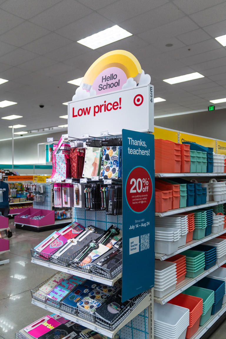 Target teacher discount – 20% off!