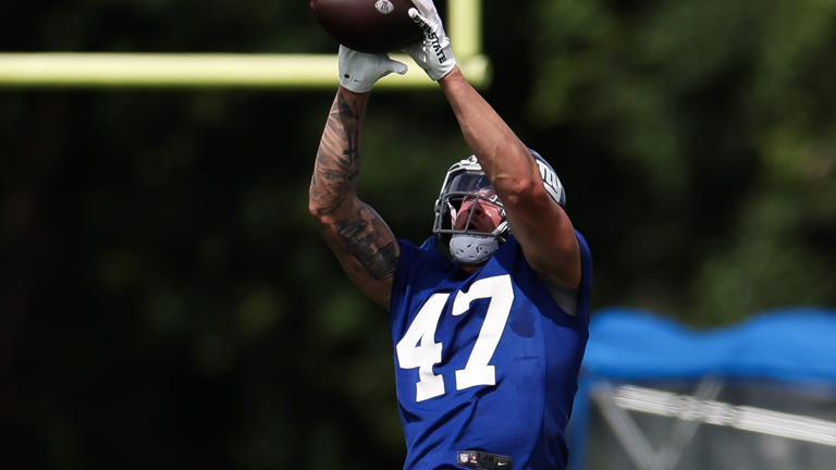 Giants activate TE Theo Johnson release QB Nathan Rourke sign CB Breon Borders