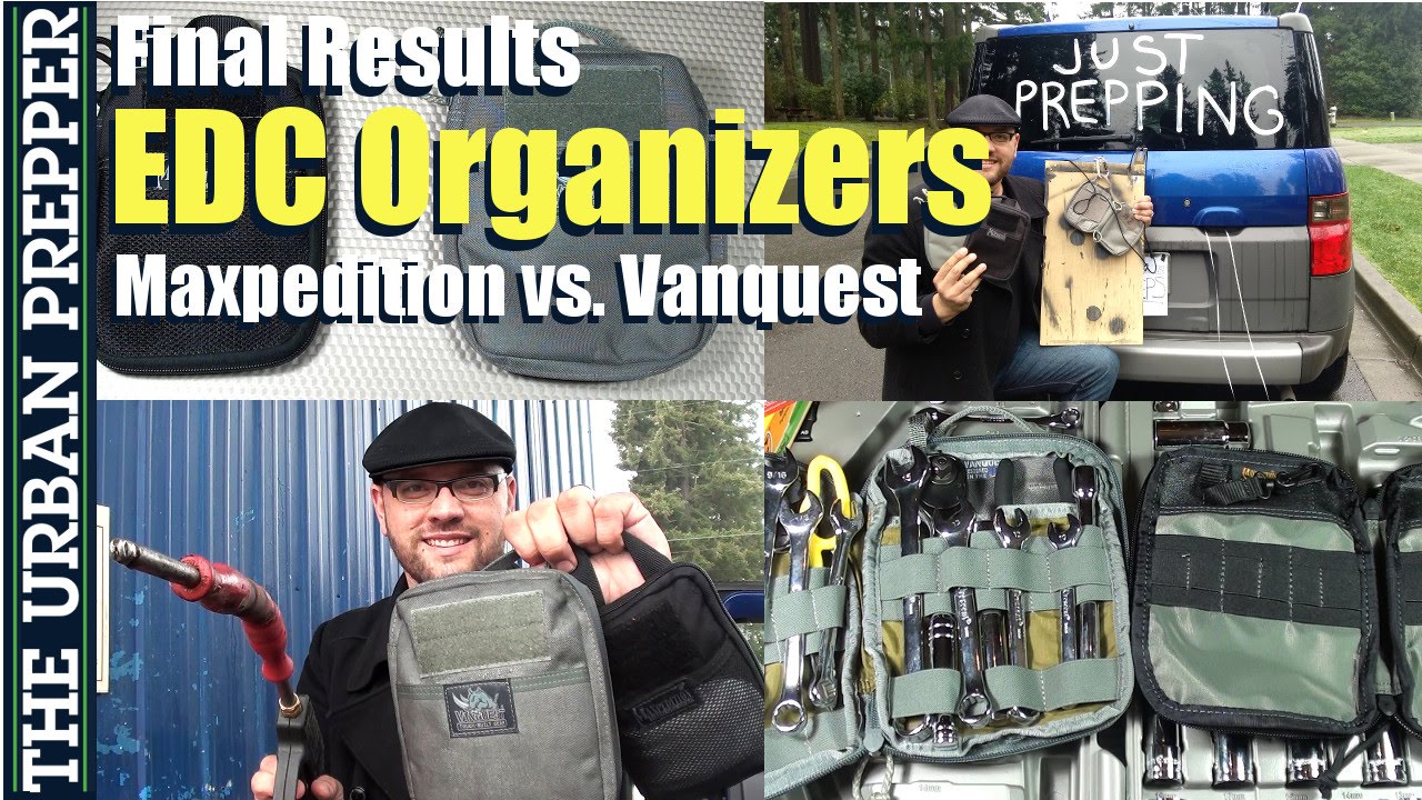 Maxpedition vs Vanquest comparison determines best EDC organizer winner