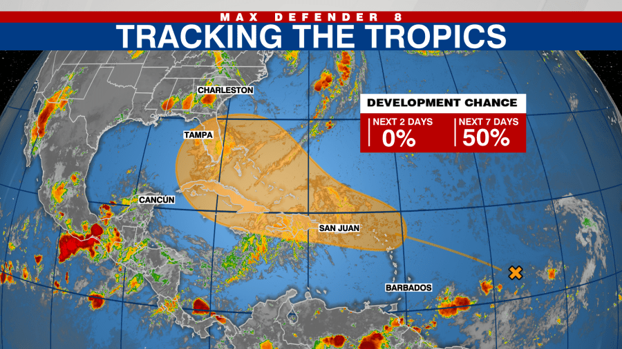 Tropical Depression Could Form This Week As Disturbance Approaches ...