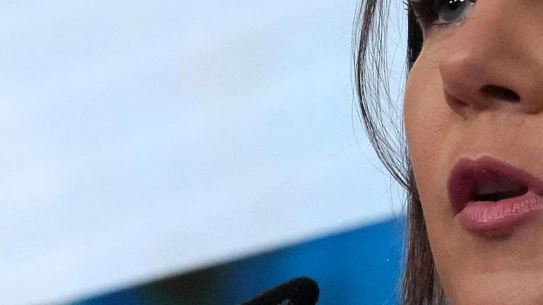 Die deutsche Aussenministerin Annalena Baerbock kurz nach ihrem Amtsantritt im Dezember 2021 bei einer Pressekonferenz in Berlin. Pool / Getty Images Europe