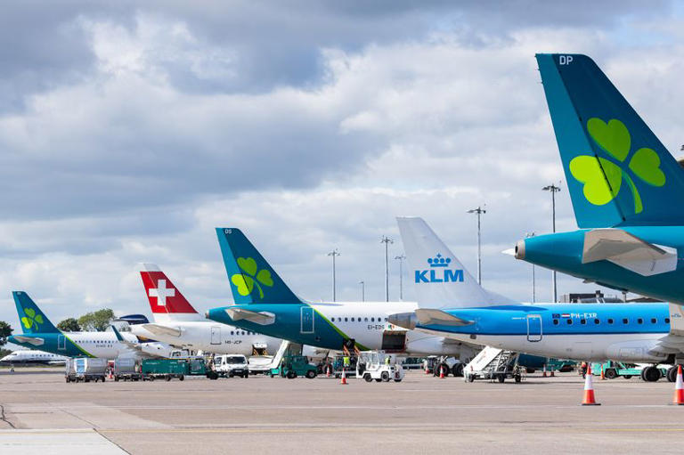 Planes on the tarmac at Cork Airport