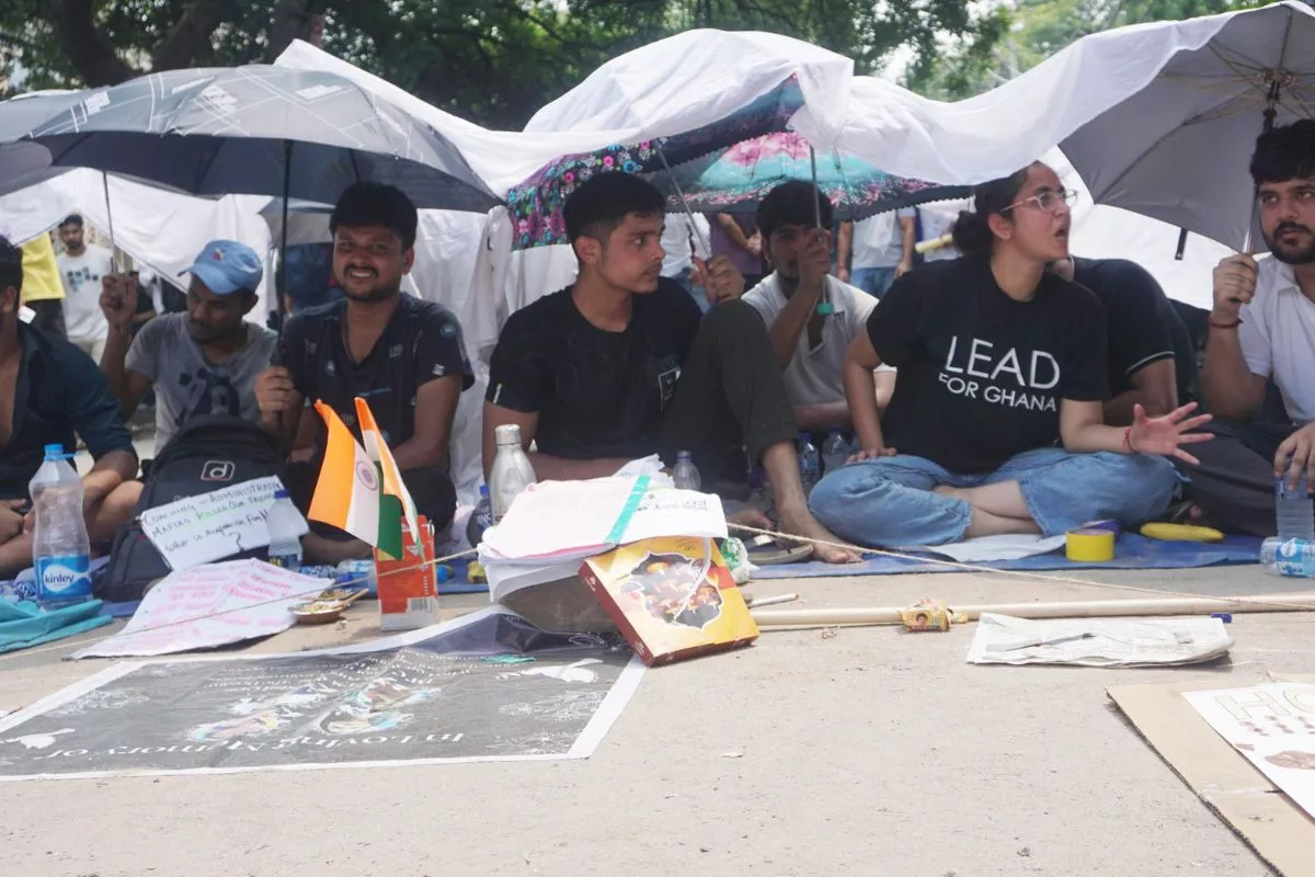 Students In Delhi Continue To Protest Over The Death Of UPSC Aspirants