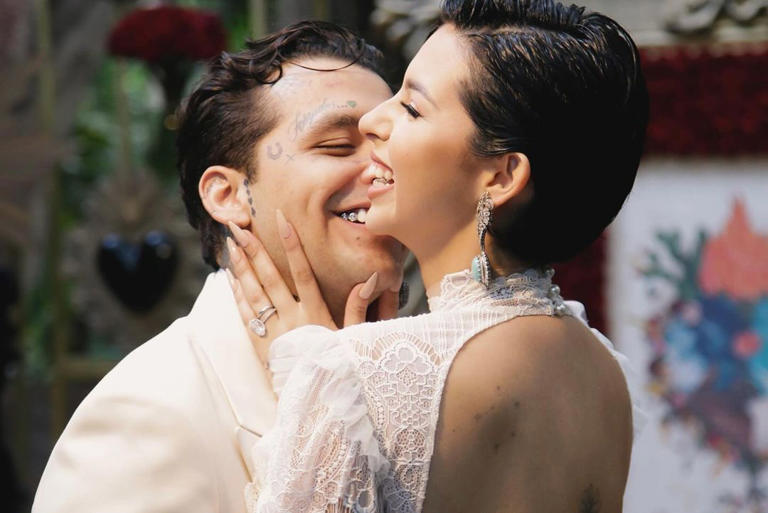 Christian Nodal y Ángela Aguilar