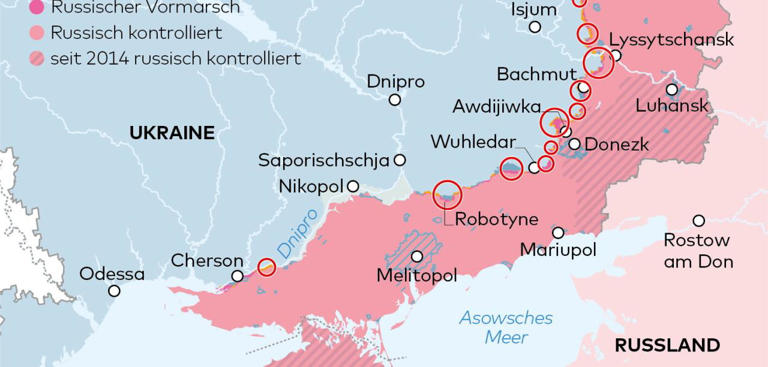 Die aktuelle Situation in der Ukraine Infografik WELT