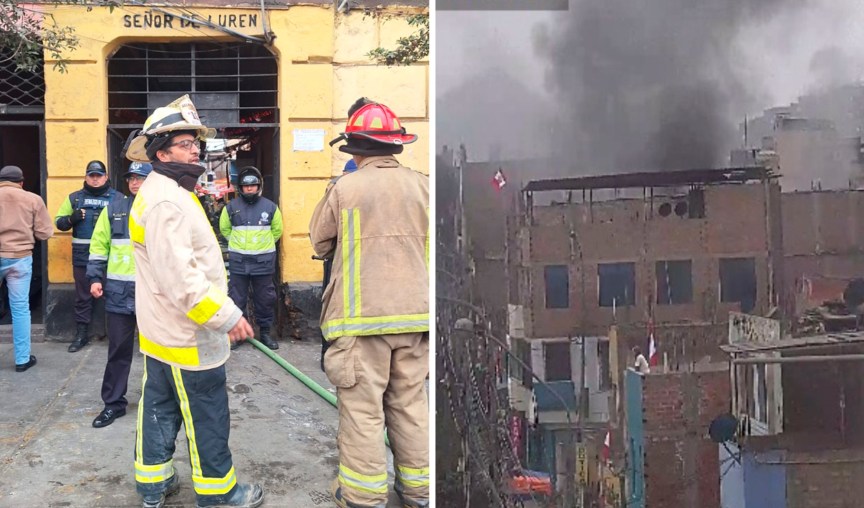 Incendio En Cercado De Lima: Fuego Consumió Un Inmueble En El Jr ...