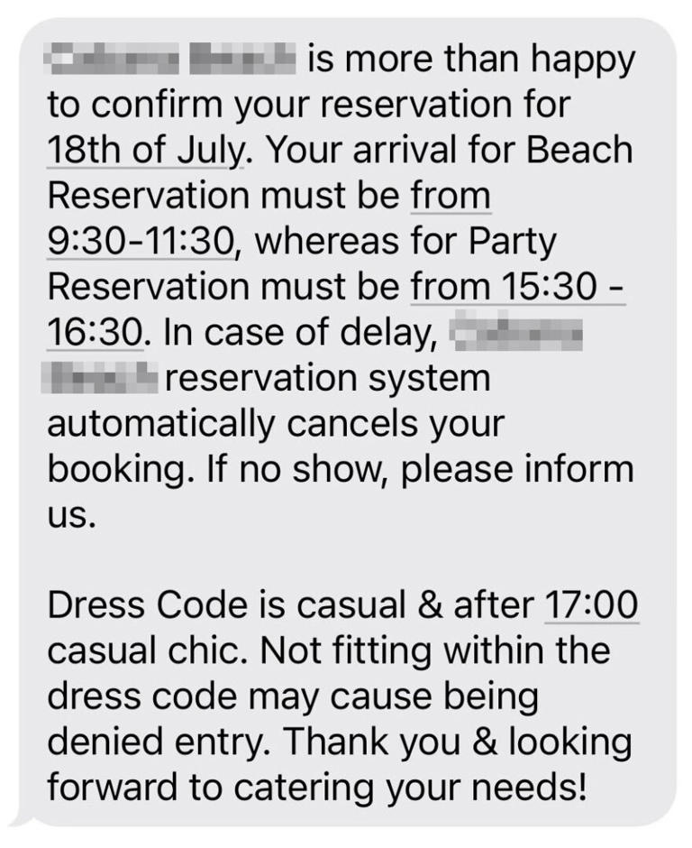 reservation