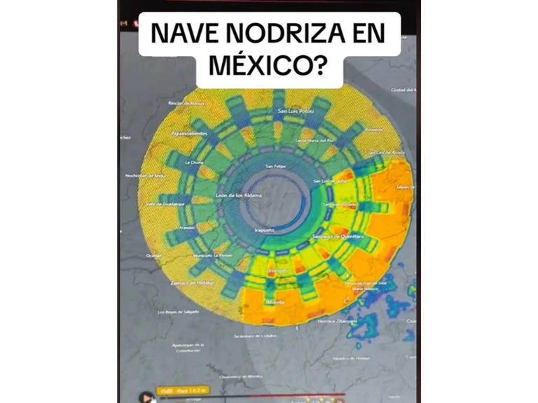 Nave nodriza extraterrestre en México 